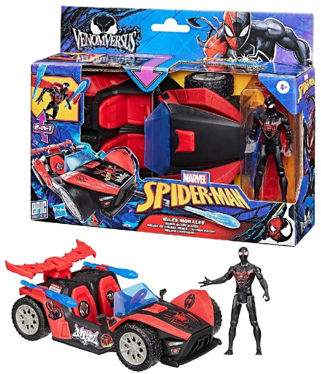 Spider-Man Venomversus Miles Remix Blast Racer G07365L0 - Zwart/Rood - afbeelding 6 van 6