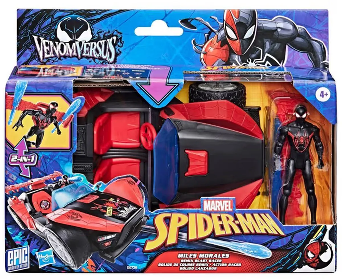 Spider-Man Venomversus Miles Remix Blast Racer G07365L0 - Zwart/Rood