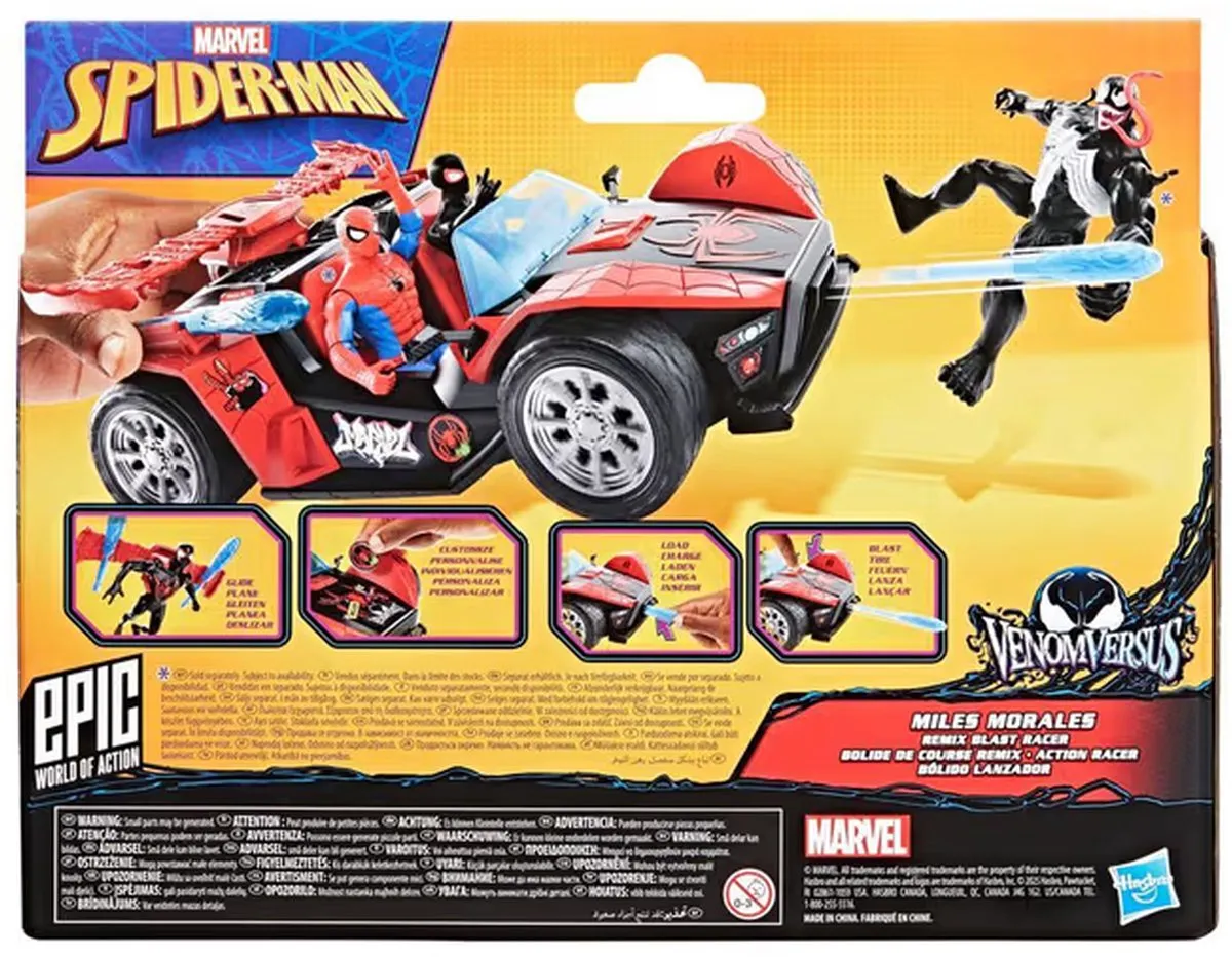 Spider-Man Venomversus Miles Remix Blast Racer G07365L0 - Zwart/Rood