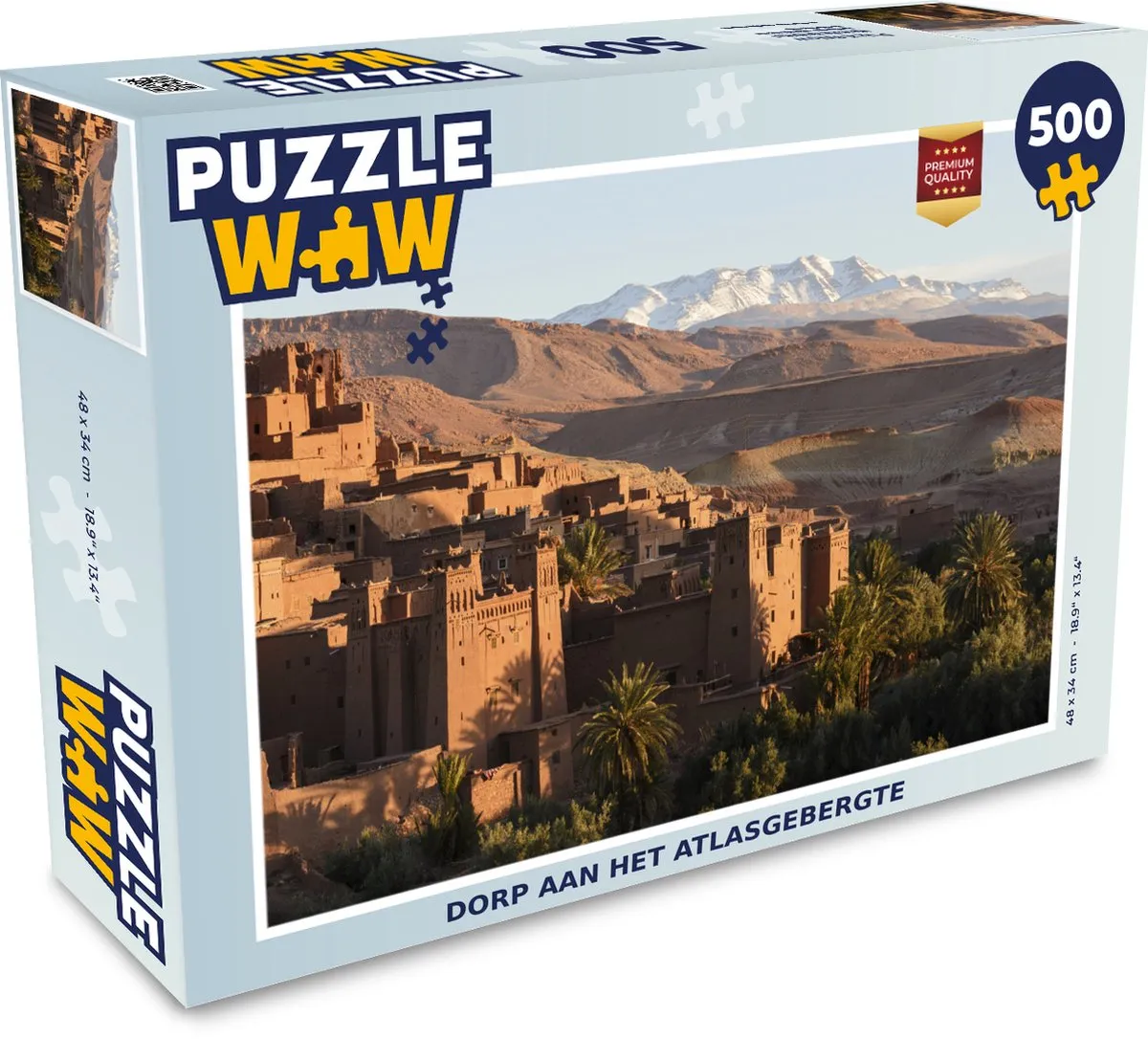 PuzzleWow Dorp aan het Atlasgebergte Legpuzzel 500 Stuks