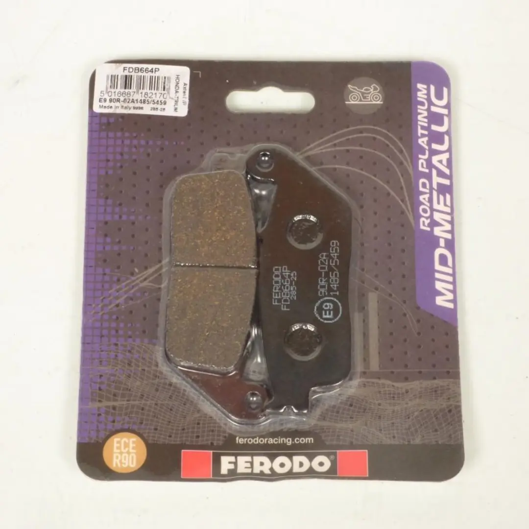 Plaquette de frein Ferodo pour Moto Honda 700 CTX 2014 à 2016 RC69C / AV Neuf