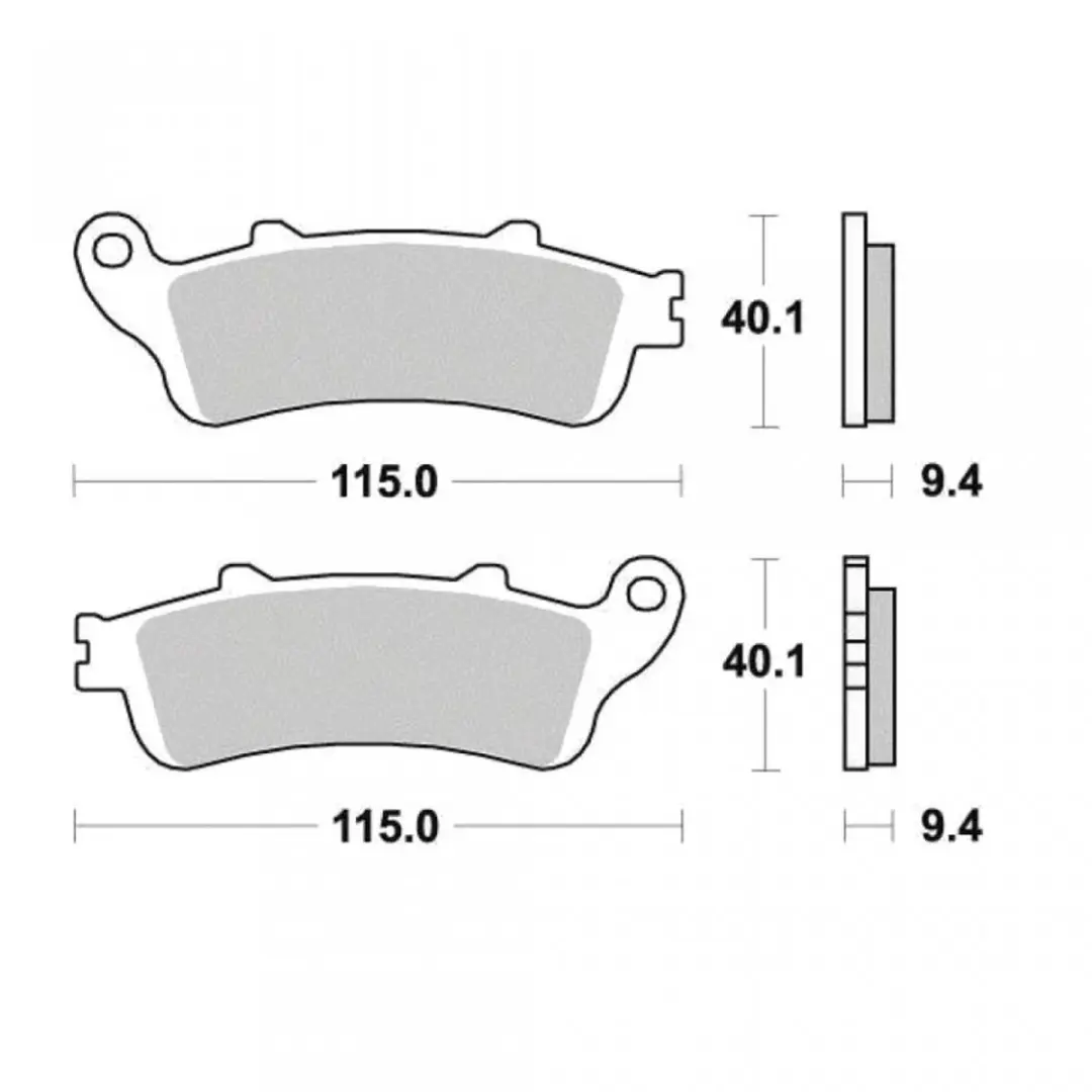 Plaquette de frein Ferodo pour Moto Honda 1100 CB 2000 à 2003 SC42A / AV / AR N
