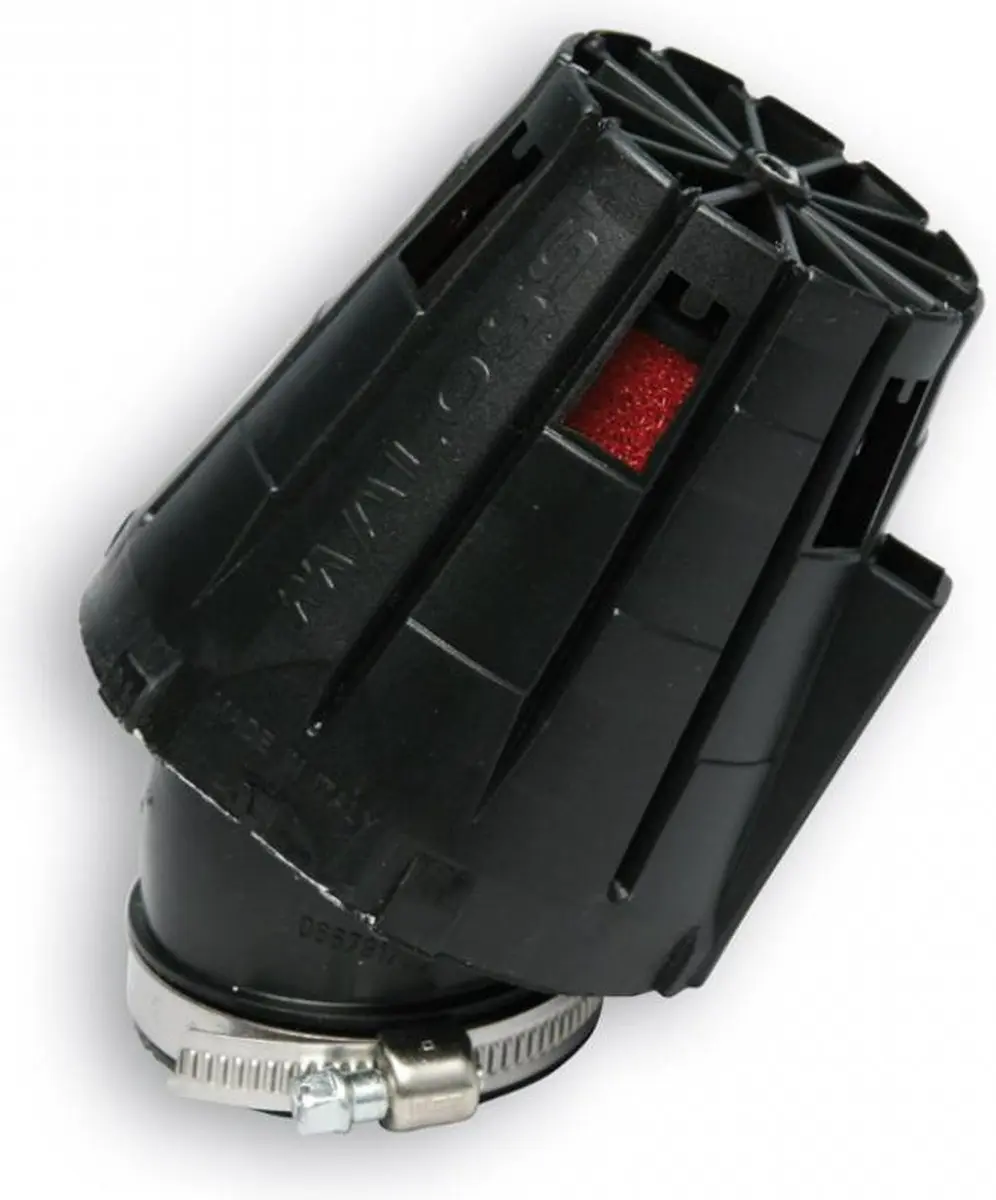 Filtre à air cornet Malossi Red Filter E5 coudé 30° D 52mm pour scooter Neuf