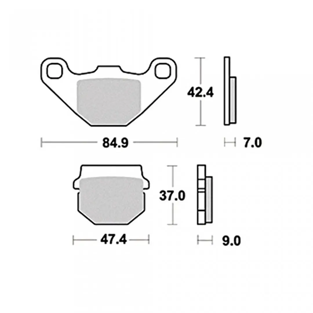 Plaquette de frein Ferodo pour Moto Aprilia 125 RS 4T 2017 à 2020 AR Neuf