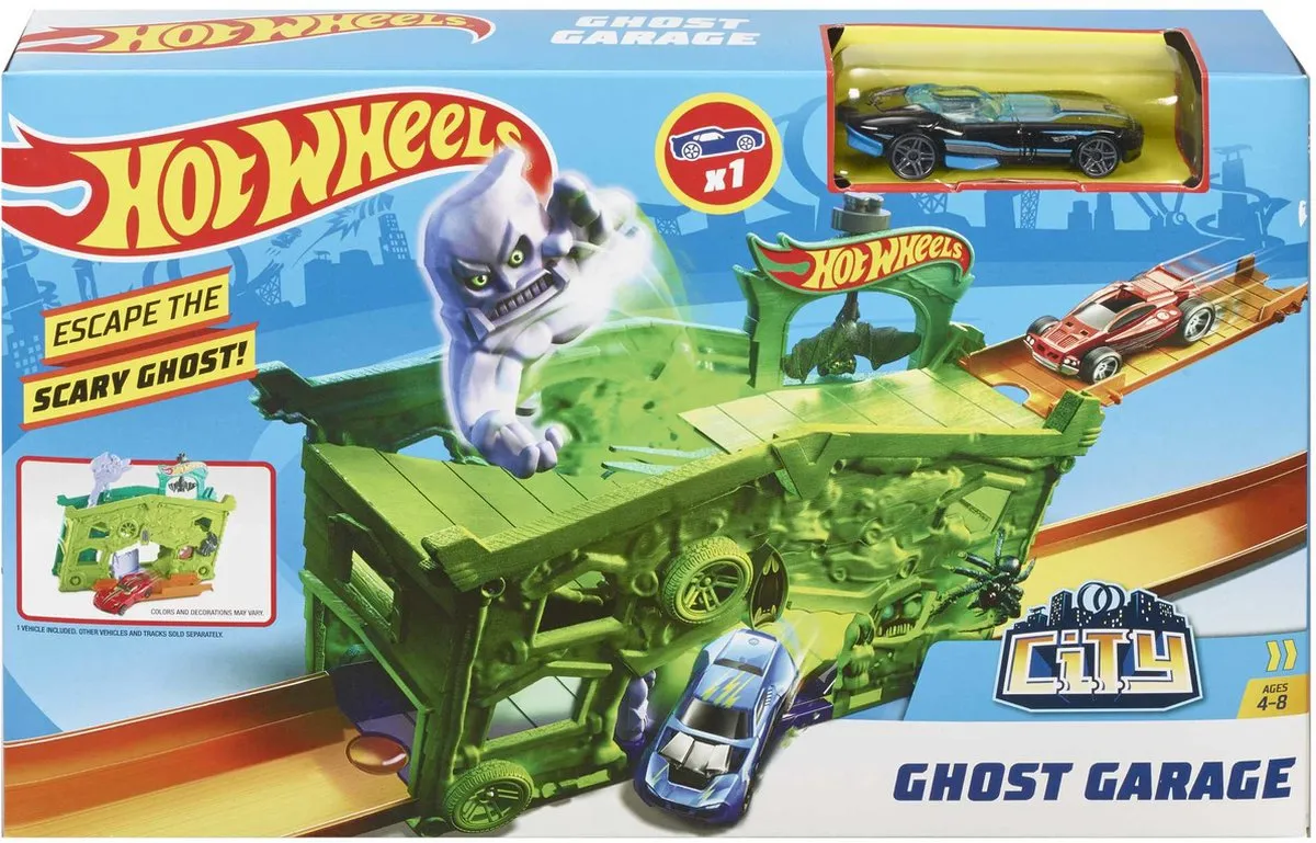 Hot Wheels Ghost Garage Racebaan FJN38 - Meerkleurig