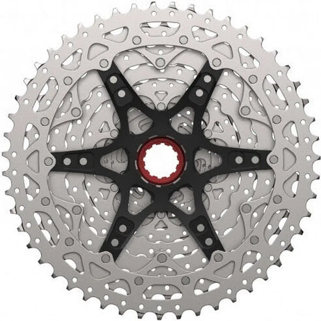 Sunrace CSMZ800 12-speed fietscassette 11-51T - Rood/Zilver - afbeelding 2 van 2