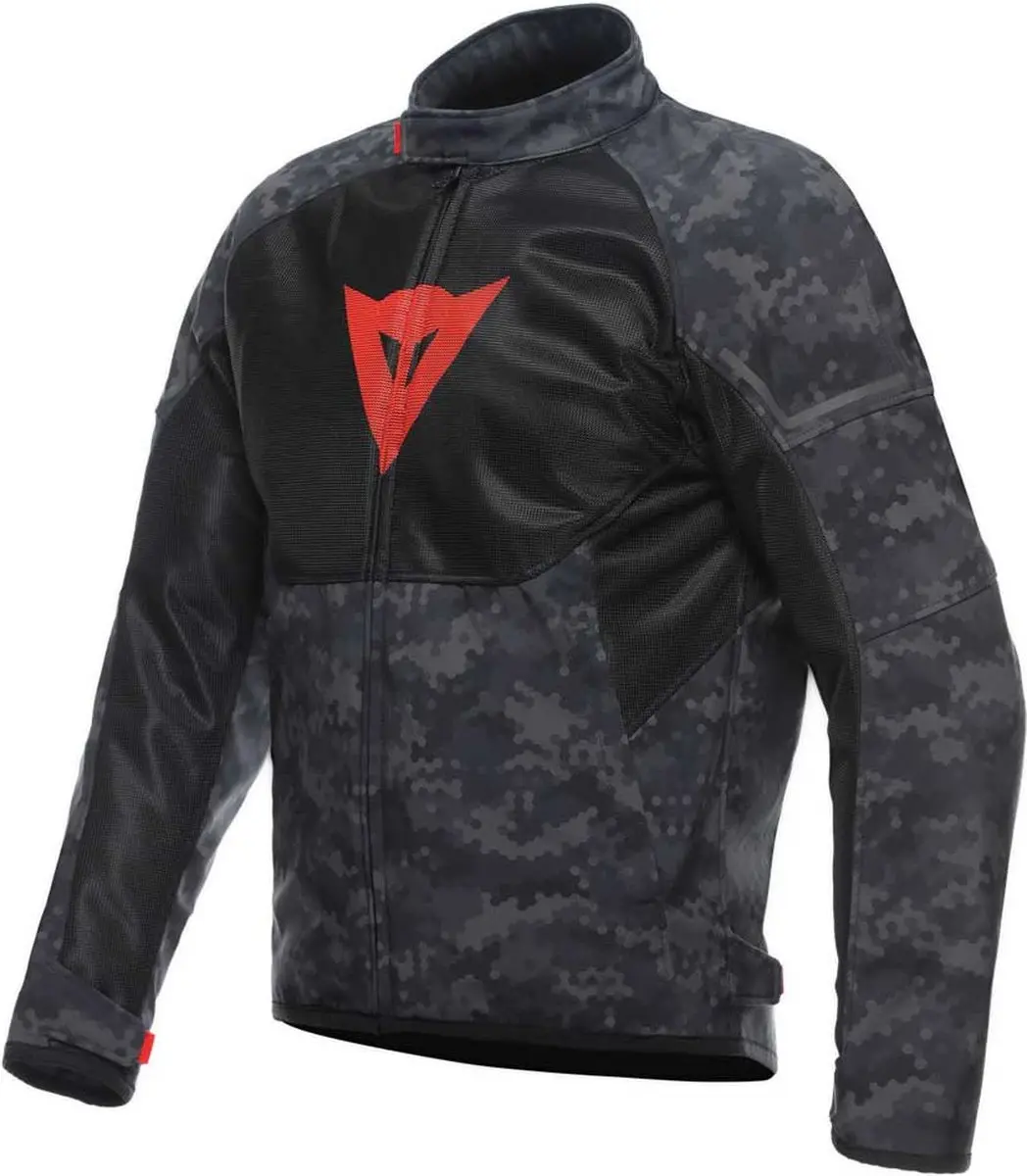 Dainese Ignite Air Tex Jas Camo Grijs Zwart Fluo Rood