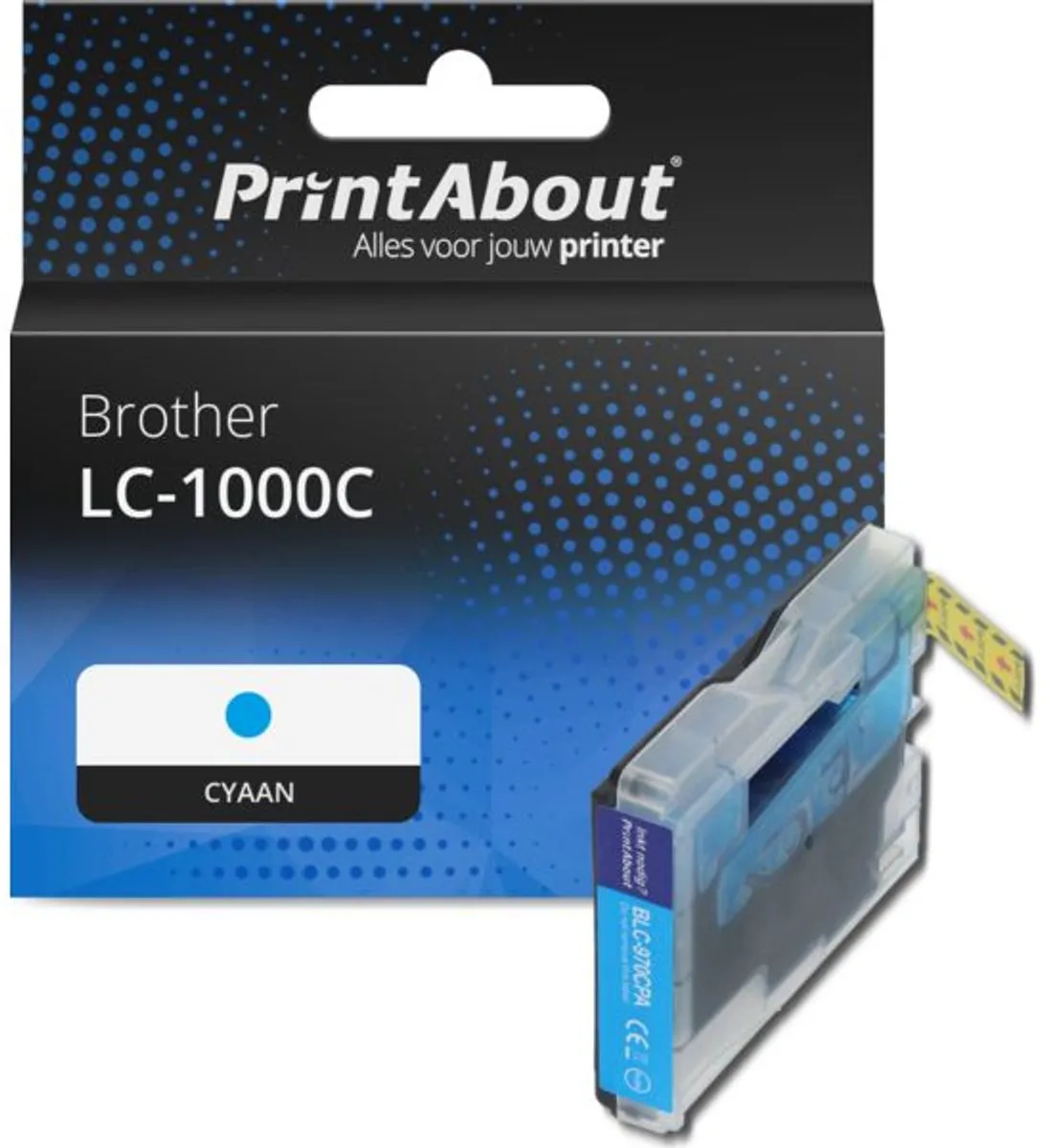 PrintAbout LC-1000C Inktcartridge Cyaan - 12ml - o.a. Brother