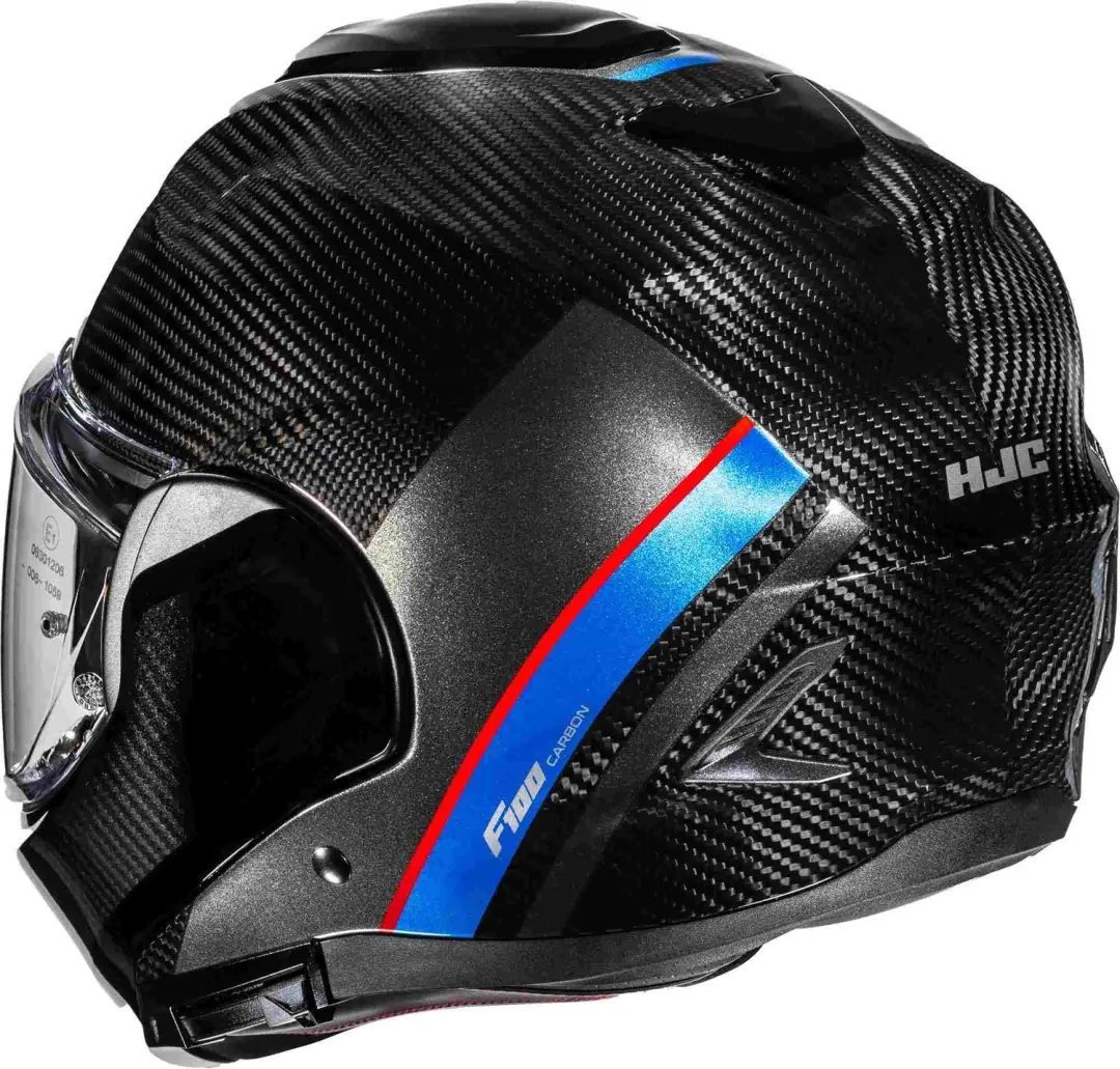HJC F100 Carbon Stan Systeemhelm - Zwart/Geel - afbeelding 4 van 6