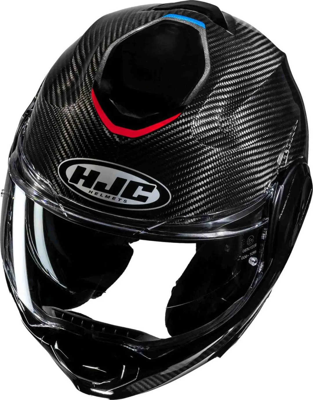 HJC F100 Carbon Stan Systeemhelm - Zwart/Geel - afbeelding 3 van 6