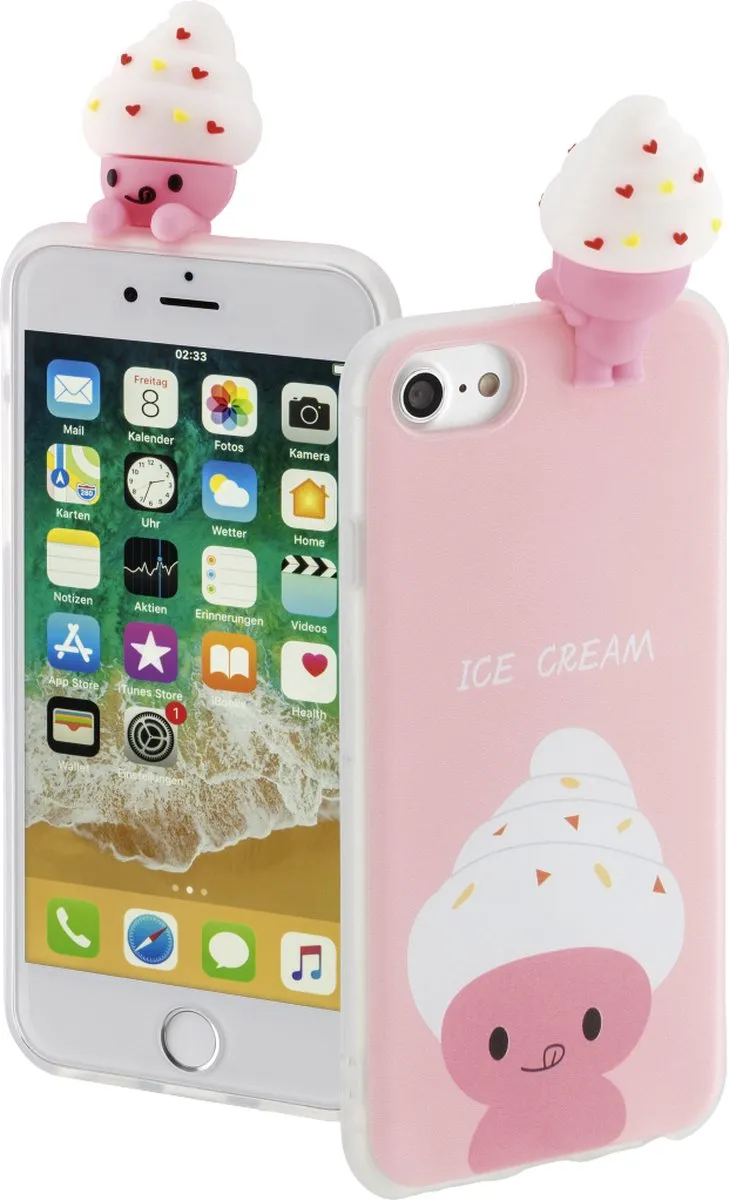 Hama Ice Cream Hoes Roze - iPhone 6/6s - afbeelding 6 van 6