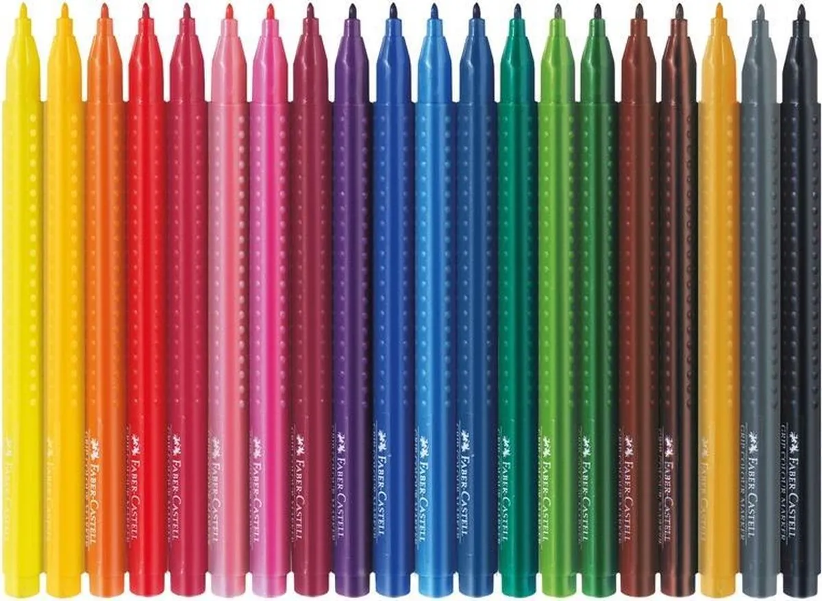 Faber-Castell Grip Colour Viltstiften - 20 Stuks