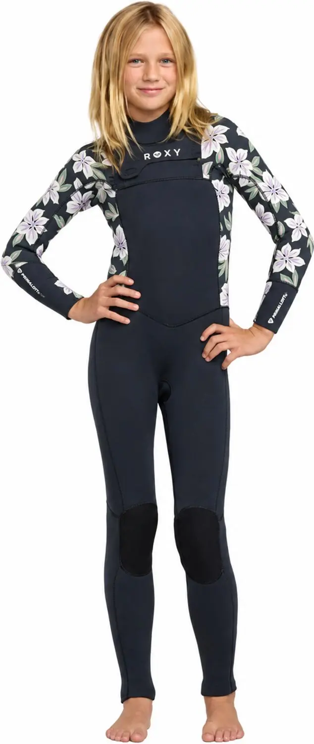 2026 Roxy Junior Swell Natural 4/3mm Borst Ritssluiting Wetsuit 26RW21