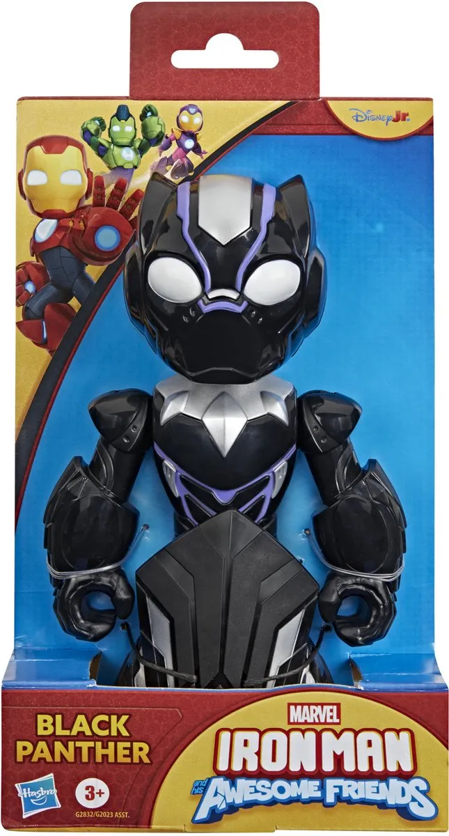 Marvel Iron Man & Black Panther Actiefiguur 23cm - Zwart