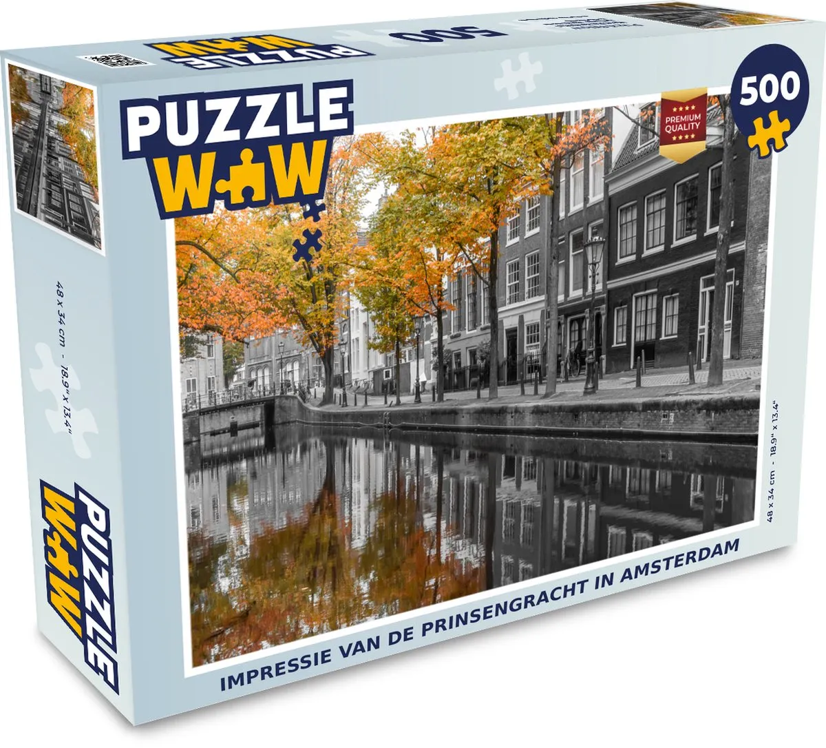 PuzzleWow Legpuzzel Impressie Prinsengracht 500 Stuks