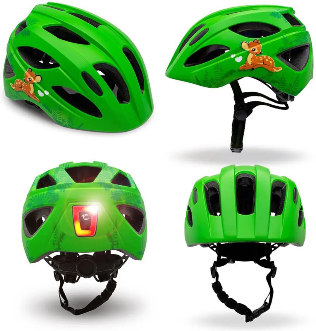 Crazy Safety Cool Cute Fietshelm junior M - Groen - afbeelding 2 van 6