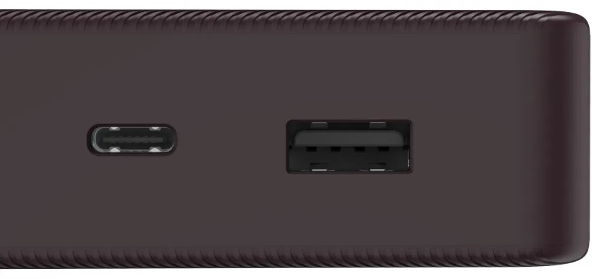 Hama Powerbank - Color - 20000mAh - 15W - 1x USB-C, 1x USB-A - Pruim