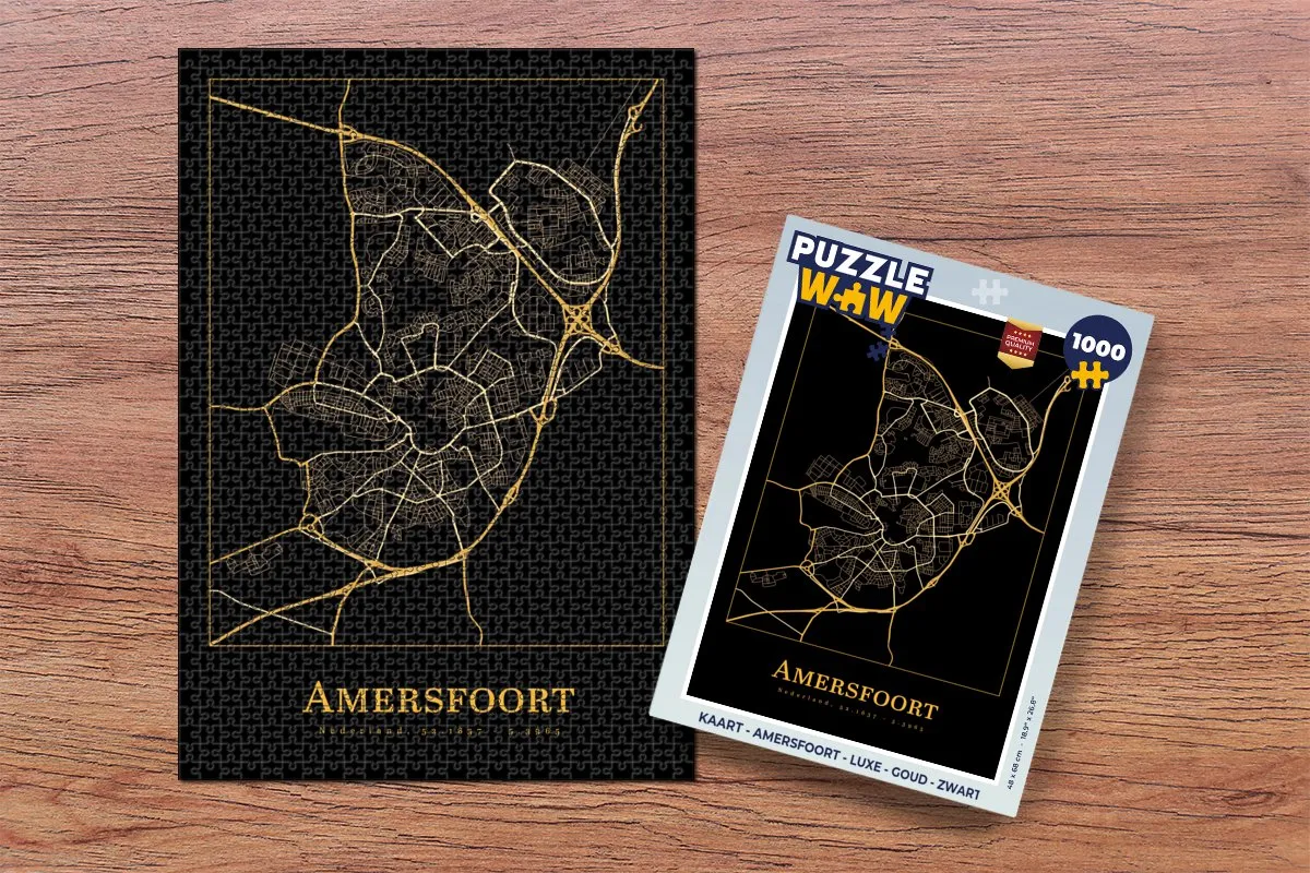 PuzzleWow Legpuzzel Amersfoort 1000 Stuks - Multicolor