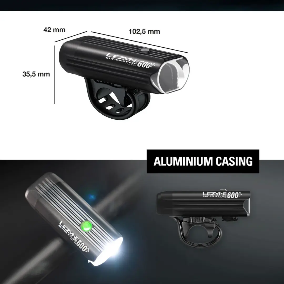 Lezyne Super StVZO 600+ Fietslamp - afbeelding 2 van 6