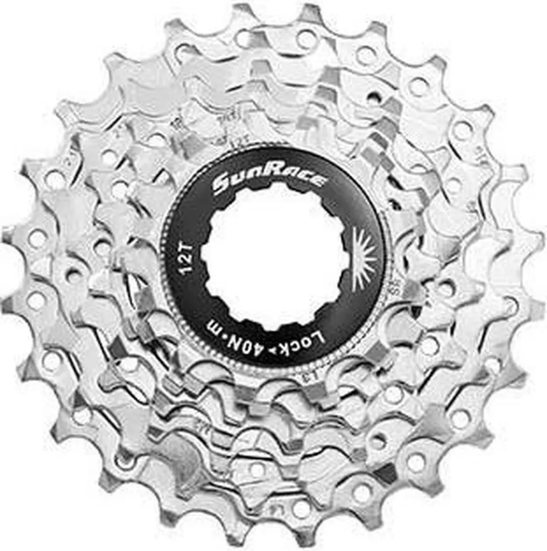 Sunrace CSR63 7-speed cassette 12-24T - Zilver - afbeelding 2 van 4