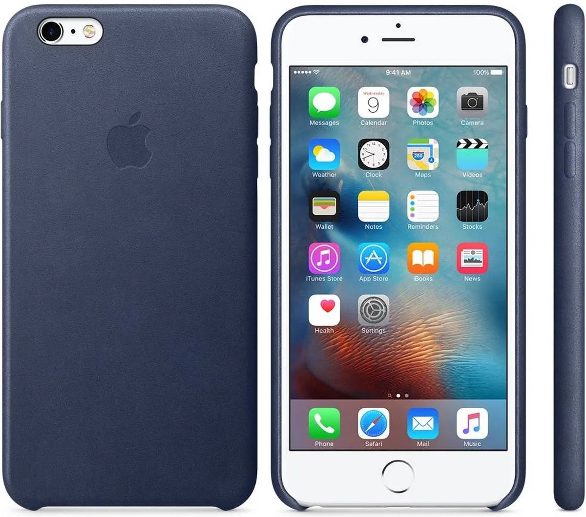 Apple Lederen Back Cover iPhone 6/6s Plus Midnight MKXD2ZM/A