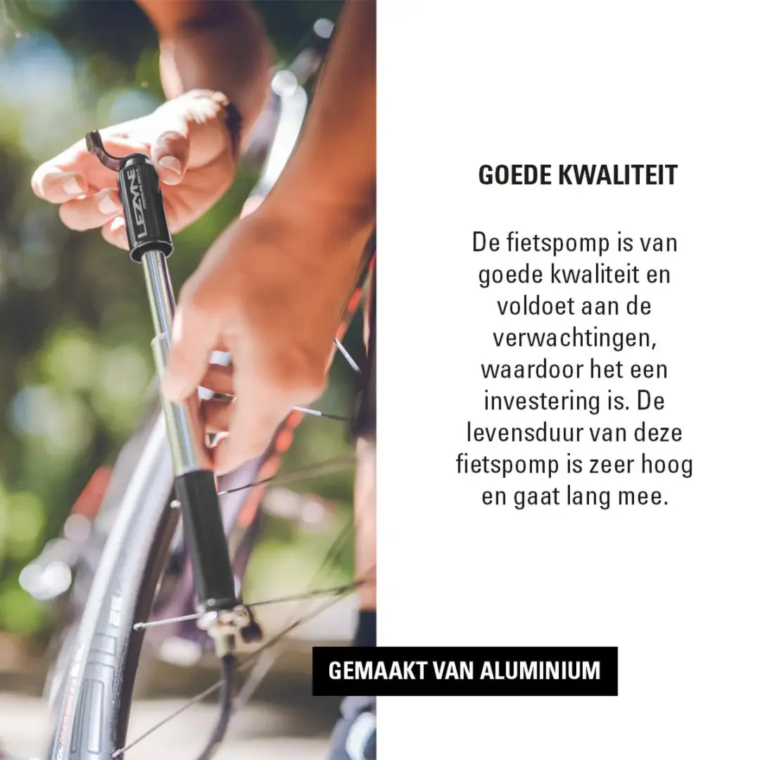 Lezyne Pressure Drive HP Fietspomp - Zwart - afbeelding 3 van 6