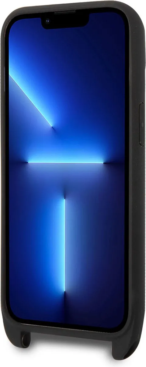 Mercedes-Benz Echt Leer Back Cover voor iPhone 14 - Zwart