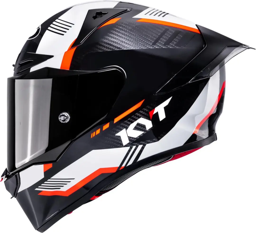KYT R1R Carbon Zone Volle motorhelm - M Koolstof/Oranje - afbeelding 6 van 6