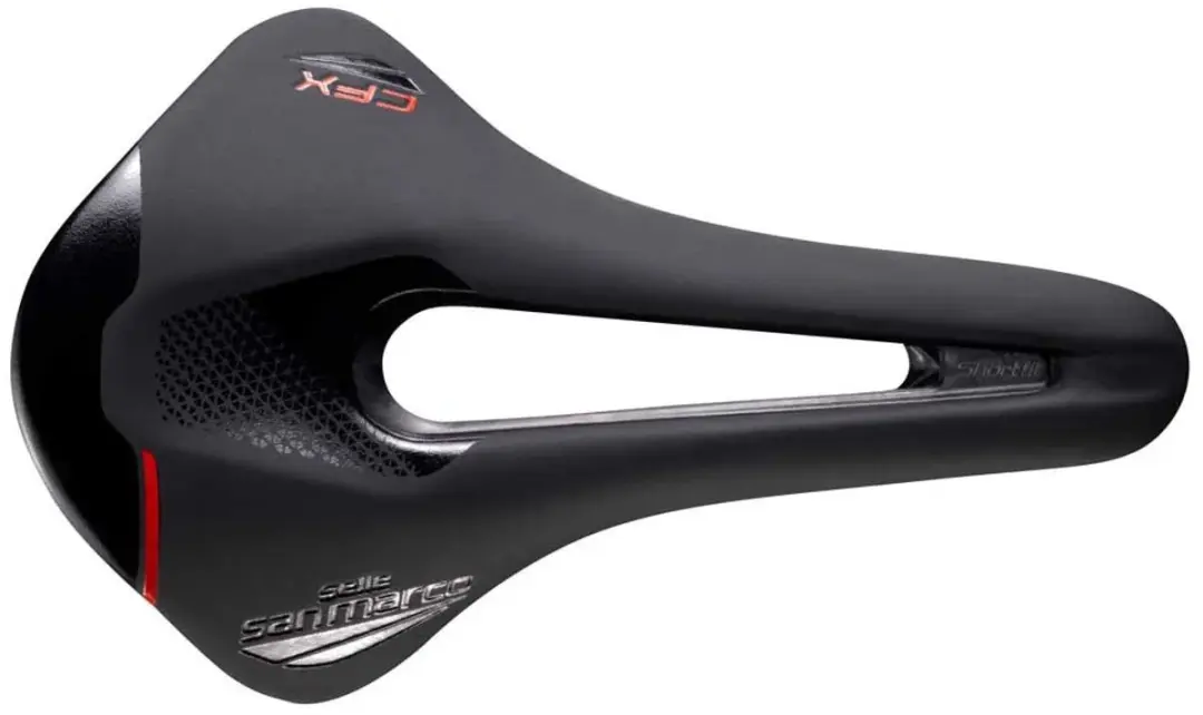 Selle San Marco Shortfit 2.0 Open-Fit Carbon FX Zadel - Zwart - afbeelding 3 van 5