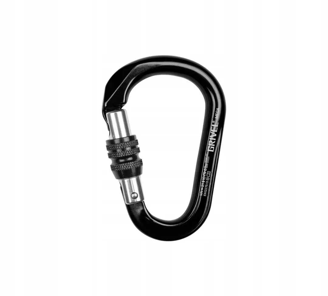 Grivel Mega K6N HMS Karabiner Zwart