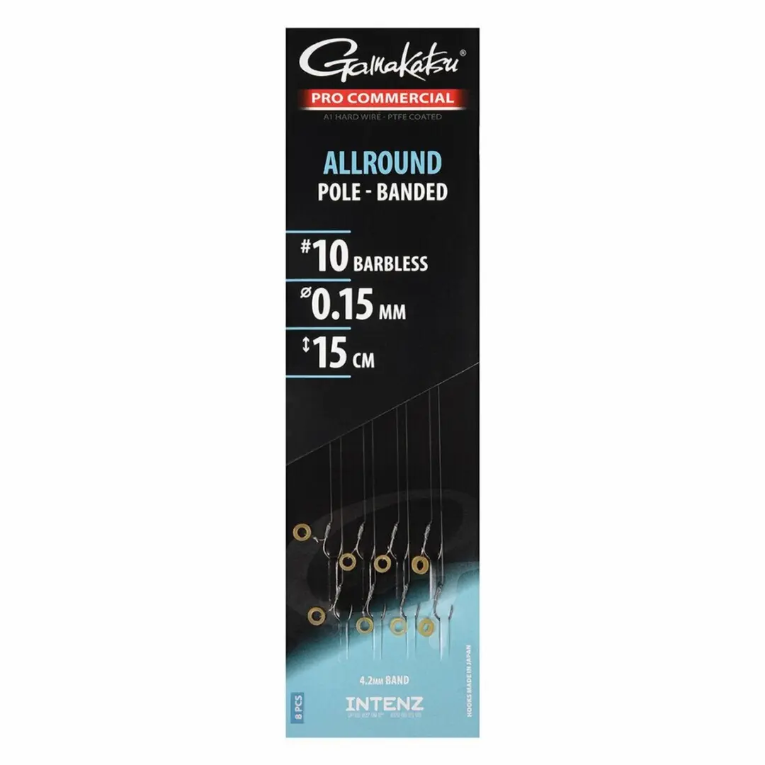 Gamakatsu Pro-C Allround Pole Banded Barbless 15cm 0.14mm - afbeelding 5 van 5