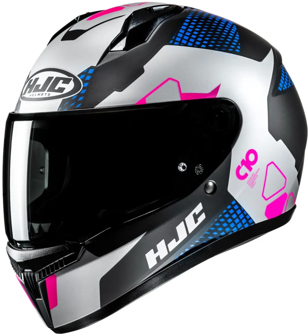 HJC C10 Aspa Zwart Roze Blauw Zilver Integraalhelm