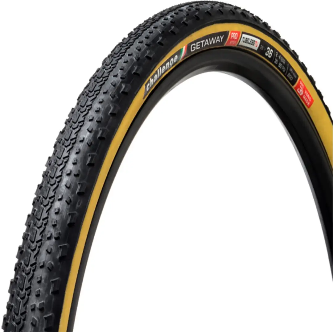 Challenge Getaway Pro Handmade Tubular 700c X 36 Stijve Racefietsband Goud 700C