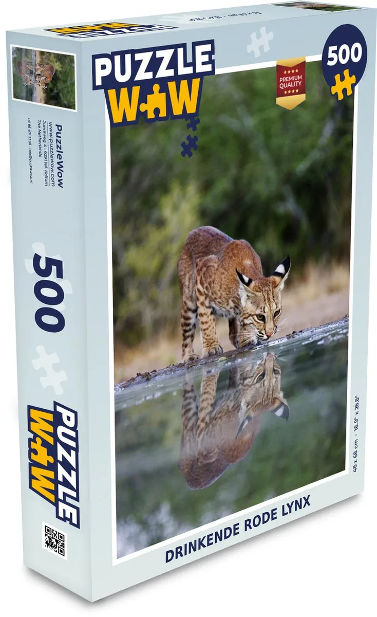 PuzzleWow Lynx Legpuzzel 500 Stuks