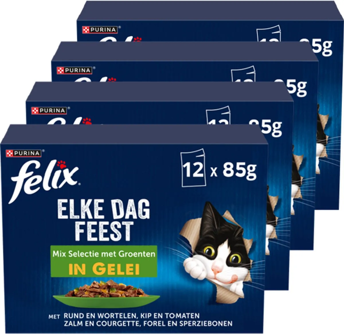 Felix Elke Dag Feest Groente Selectie in Gelei 12x85g