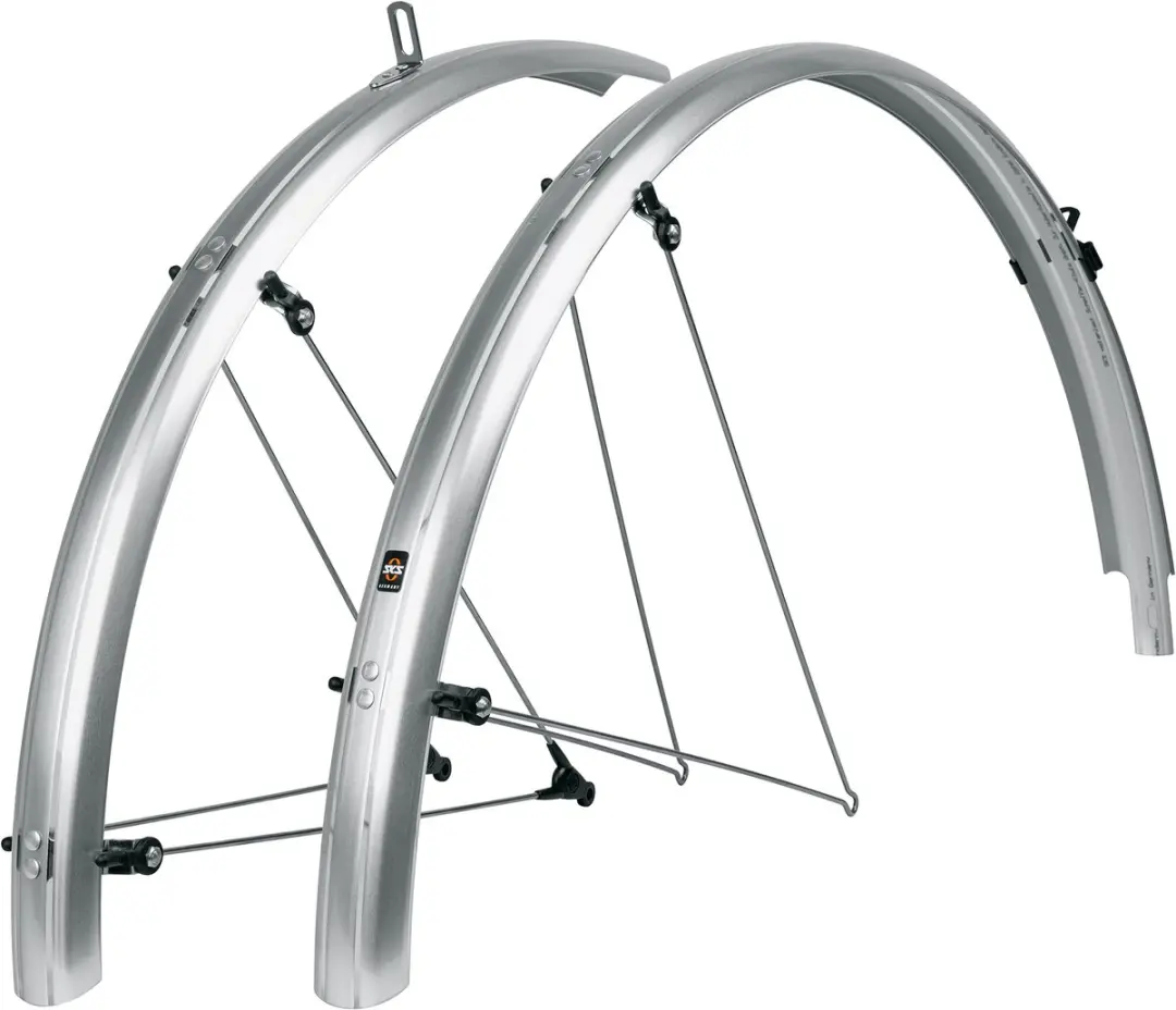 SKS Spatbordenset 28 Inch Zilver