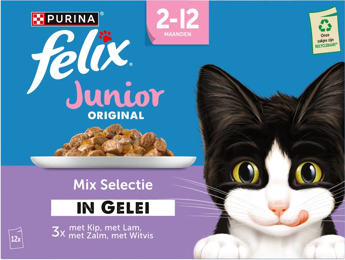 Felix Original Gelei Junior Mix - 12 Stuks