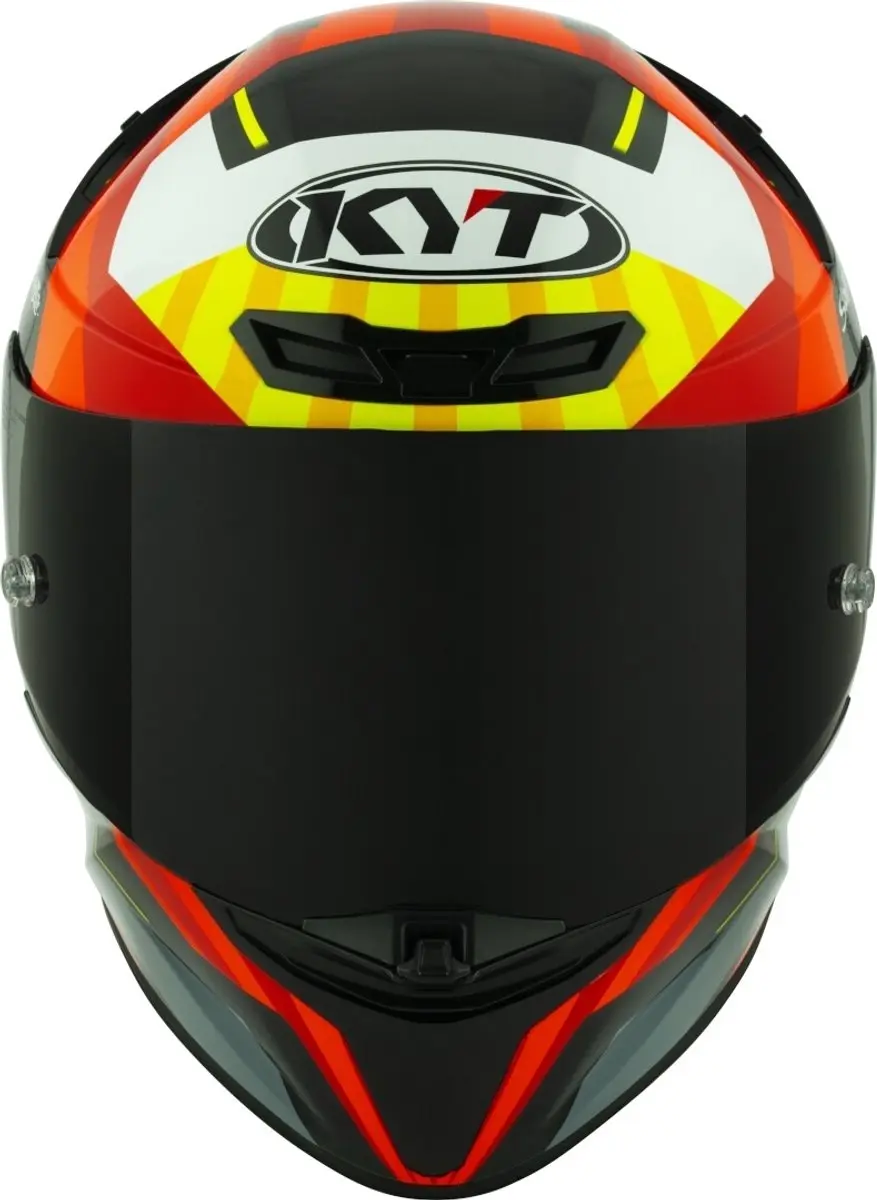 KYT TT-Revo Flux integraalhelm - Rood/Geel - afbeelding 5 van 6