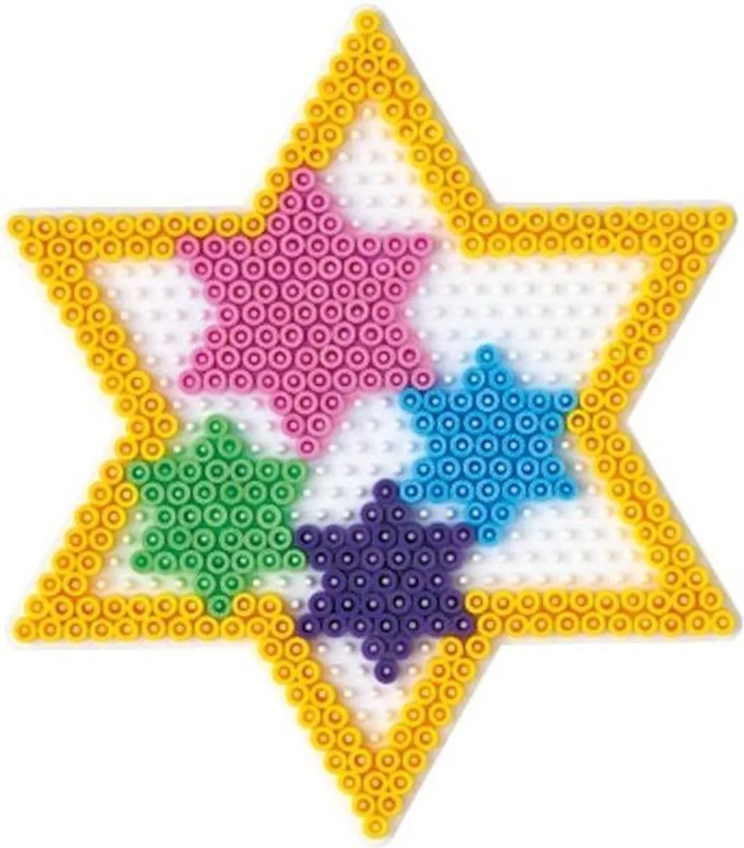 Hama Strijkkralen Grondplaat Ster Transparant - afbeelding 3 van 5