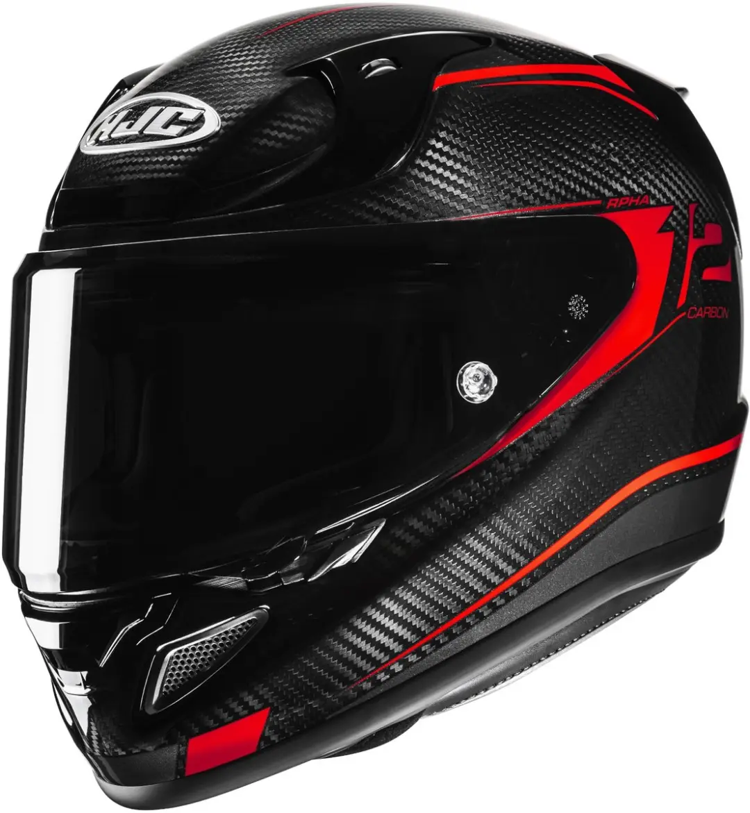 HJC RPHA 12 Carbon Keres Zwart Rood Integraalhelm