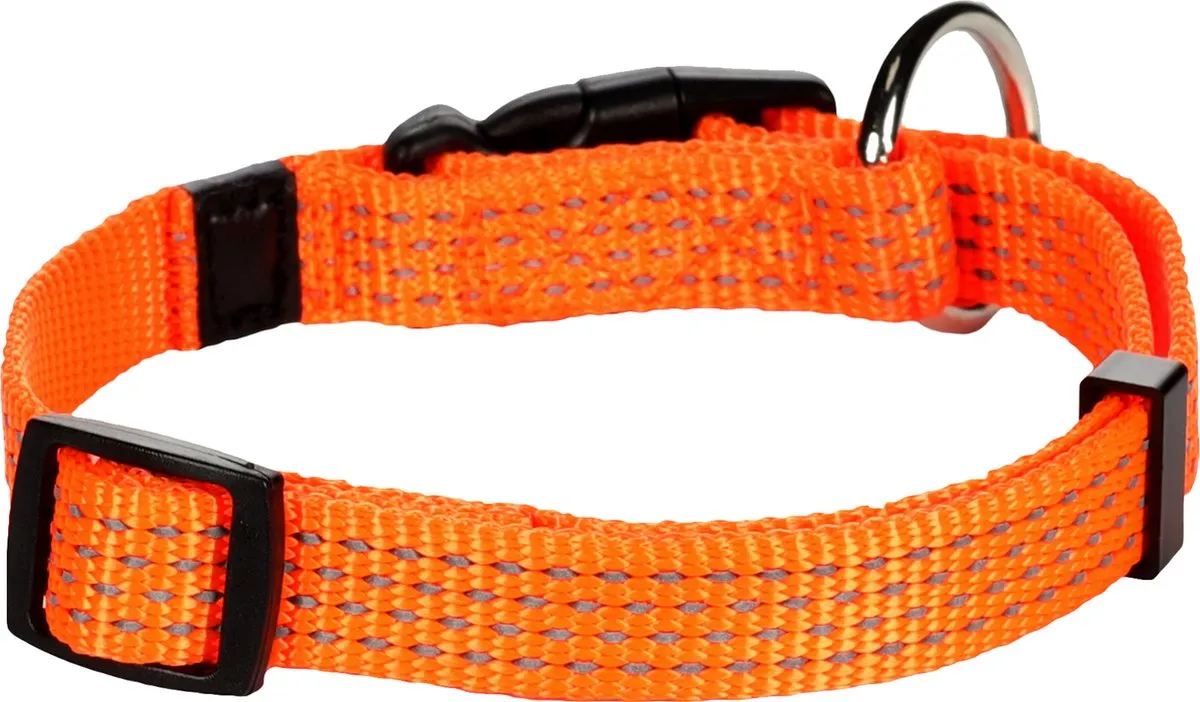 Flamingo Halsband Len Fluorooranje S 30-45cm