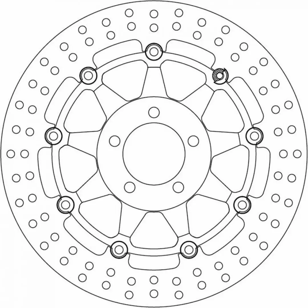 Disque de frein avant Ferodo pour Moto Kawasaki 600 Zx-6 R Ninja 1995 à 2001 AV