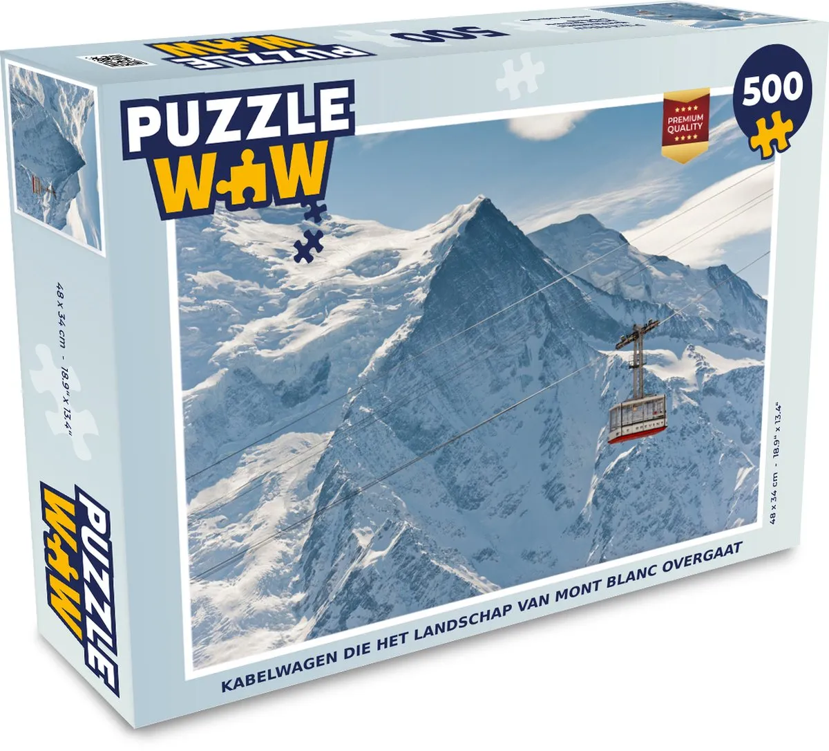PuzzleWow Mont Blanc Legpuzzel 500 Stuks