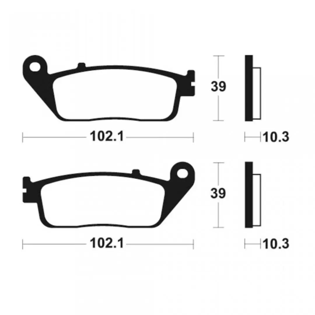 ferodo remblokje voor motor honda 1100 st pan europese abs 1992 tot 1995 avg / a