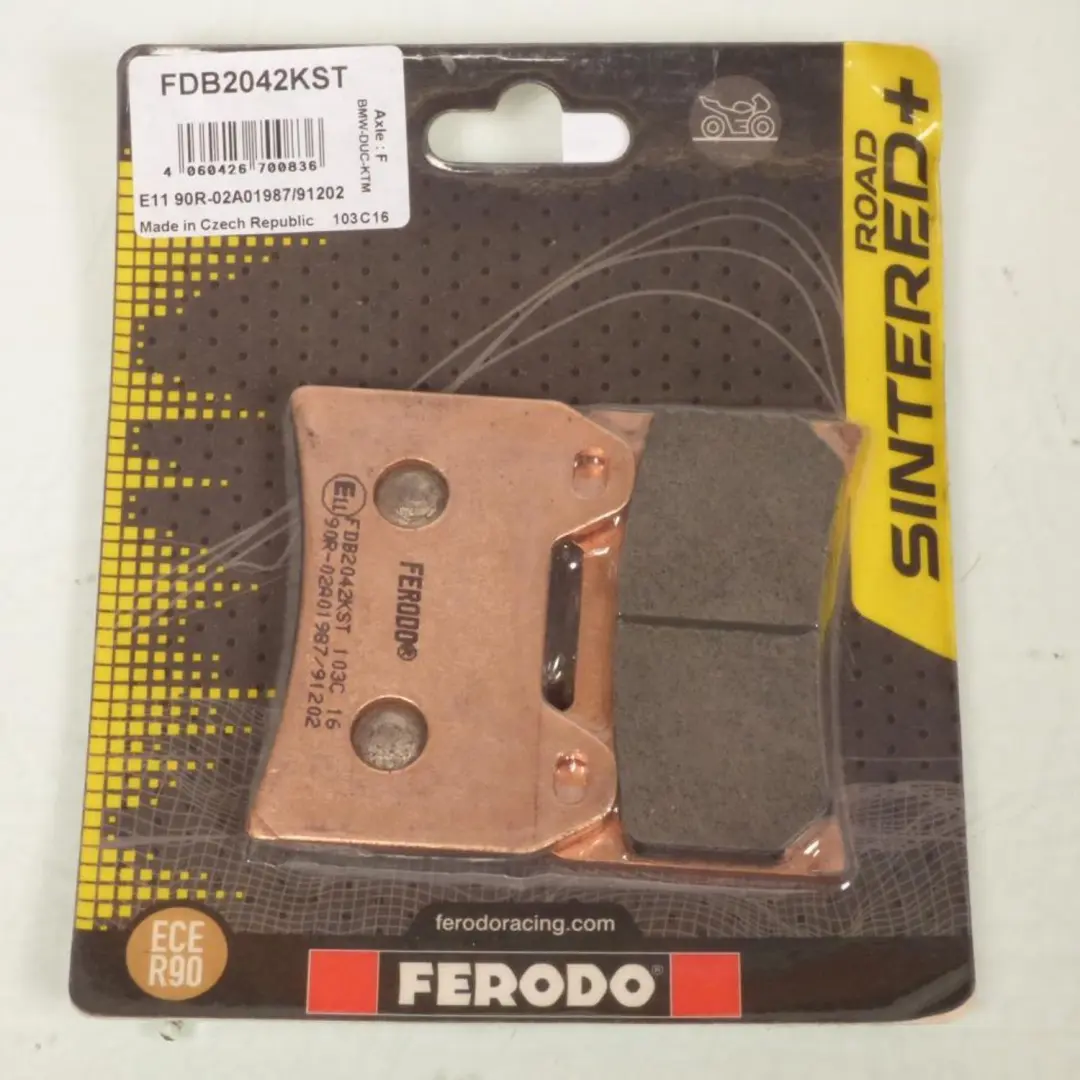 Plaquette de frein Ferodo pour Moto Ducati 1100 Hypermotard Evo 2010 à 2012 AVG