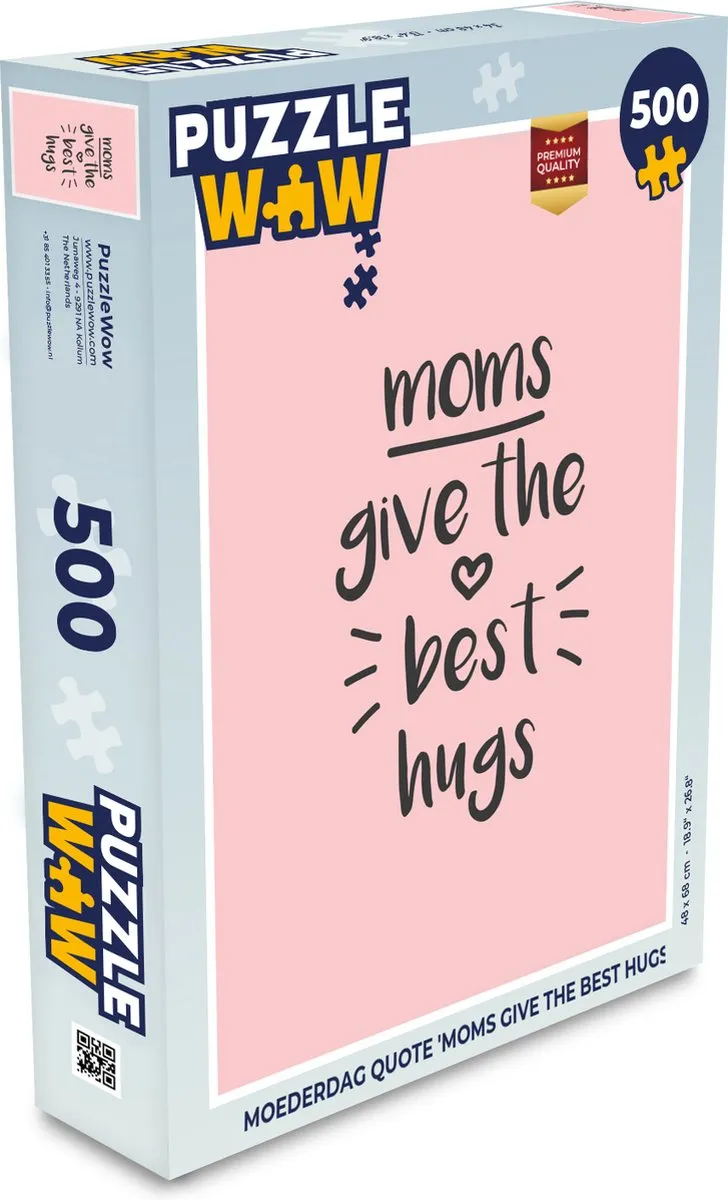 PuzzleWow Spreuken Mama Legpuzzel 500 Stuks