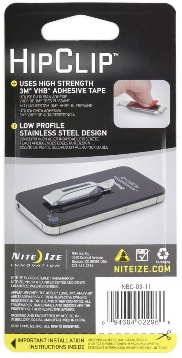 Nite Ize HipClip Draagclip Zilverkleurig - afbeelding 5 van 6