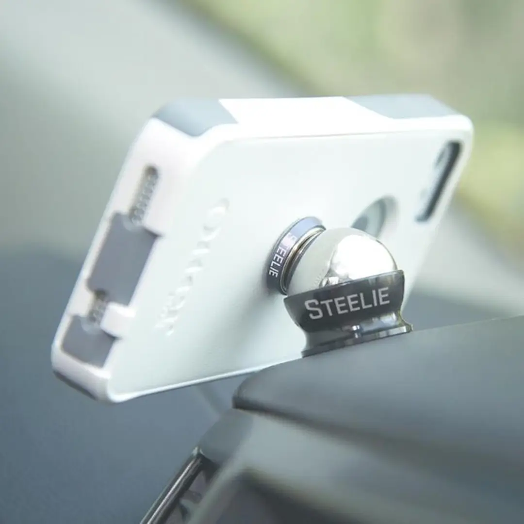 Nite Ize Steelie Car Mount Telefoonhouder - Zwart & zilver - afbeelding 3 van 6