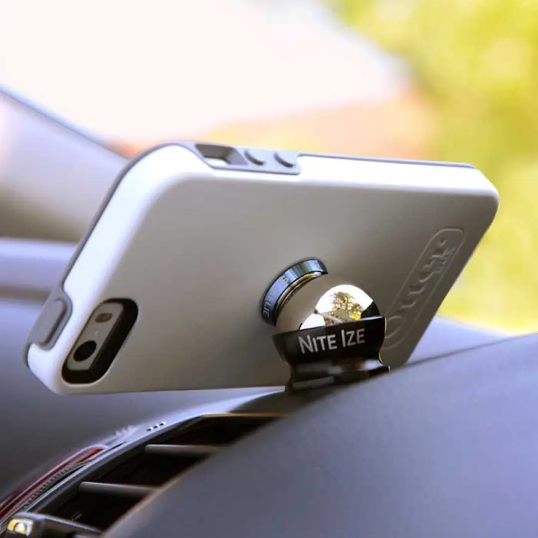 Nite Ize Steelie Car Mount Telefoonhouder - Zwart & zilver - afbeelding 6 van 6