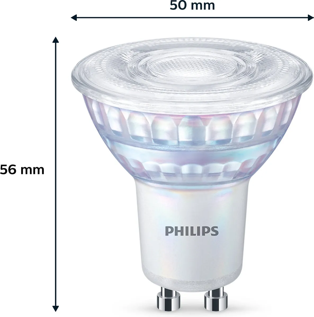 Philips LED Spot GU10 3.8W Warmwit - 6 Stuks